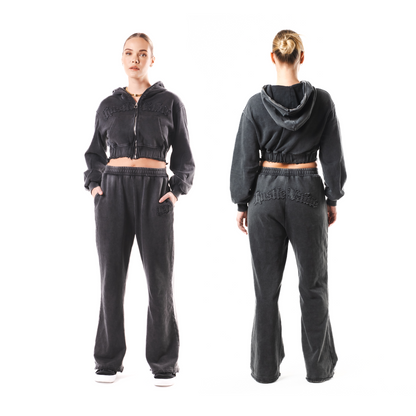 WOMEN TRACKSUIT (Washed Black)