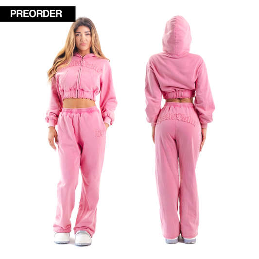 WOMEN TRACKSUIT (Washed Pink)